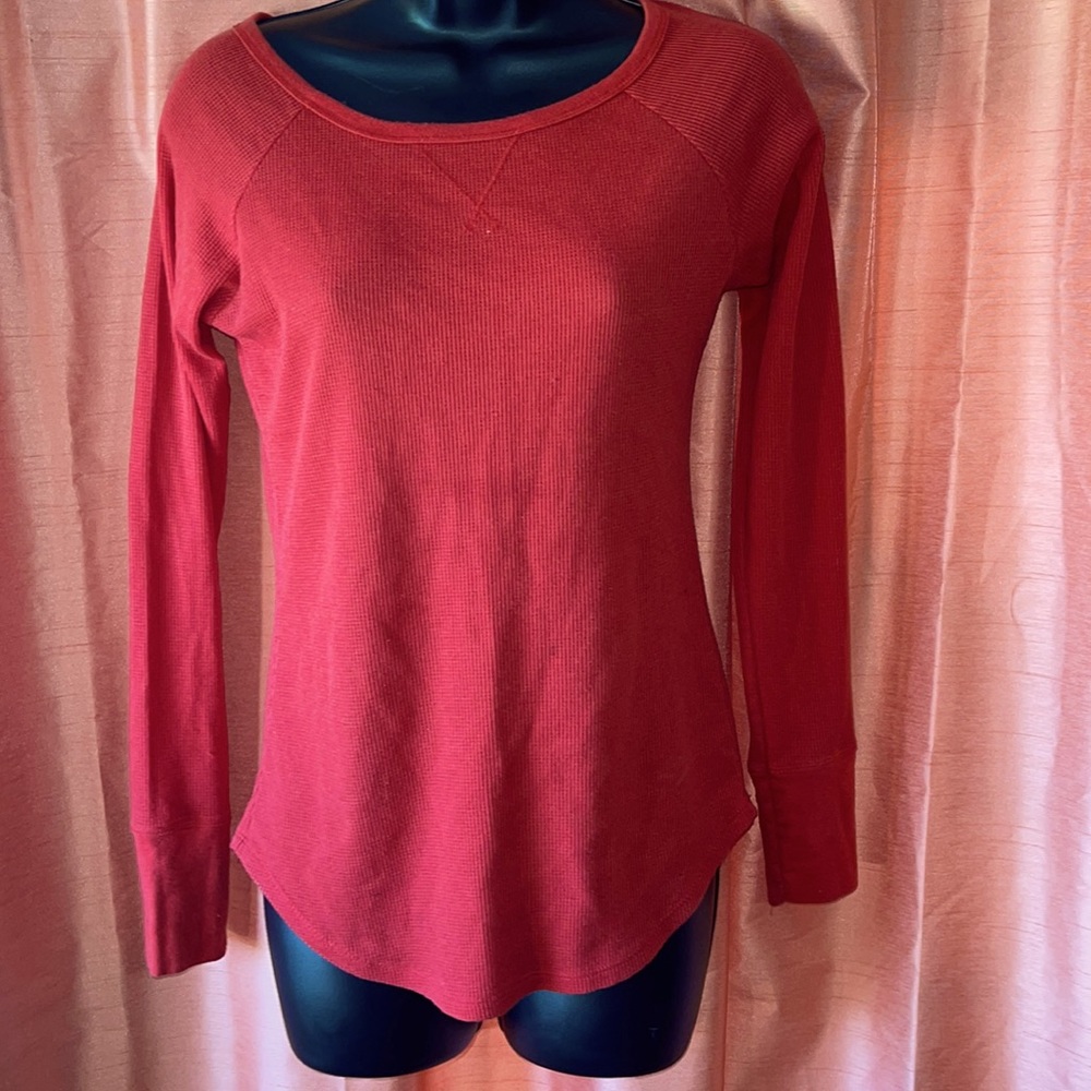 ColStory Size M Red Long Sleeve Shirt